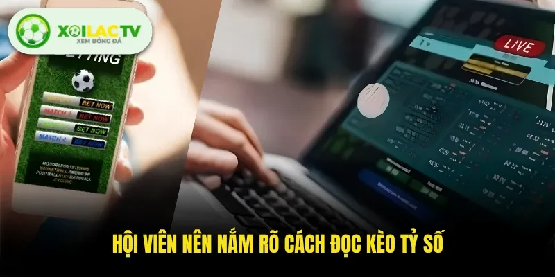 Hội viên nên nắm rõ cách đọc kèo tỷ số