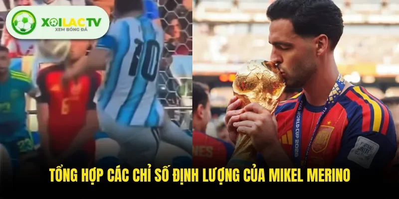 Tổng hợp các chỉ số định lượng của Mikel Merino 